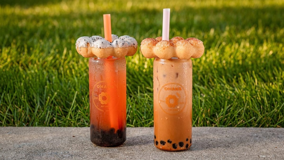 Mochi donuts and boba
